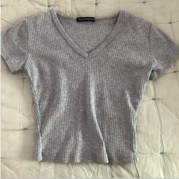 Brandy Melville grey top - Picture 1 of 2